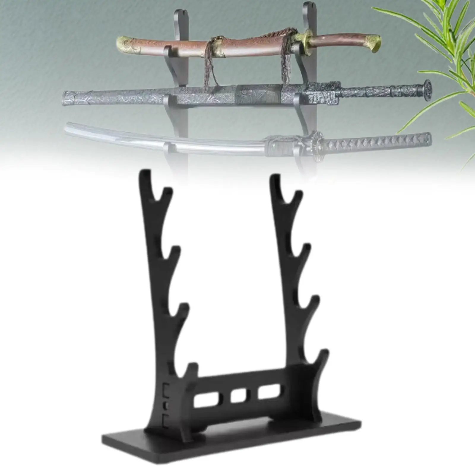 Soporte de exhibición para espadas samurái, colgador de espadas medievales para espadas medievales y flautas