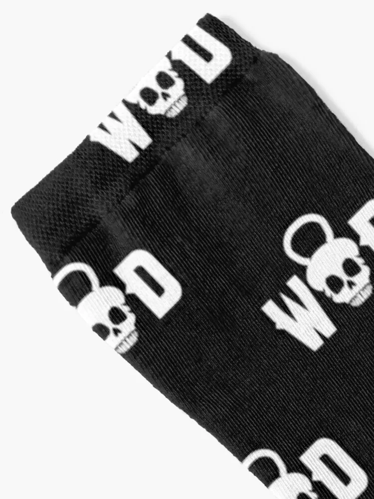 WOD-calcetines de entrenamiento para hombre y mujer, medias de moda para Crossfit, regalo divertido