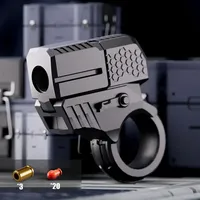 Alloy Toy Gun One Handed Firing One Click Cool Reloading Metal Texture Pistol Model Anxity Stress Relief Toys Gifts