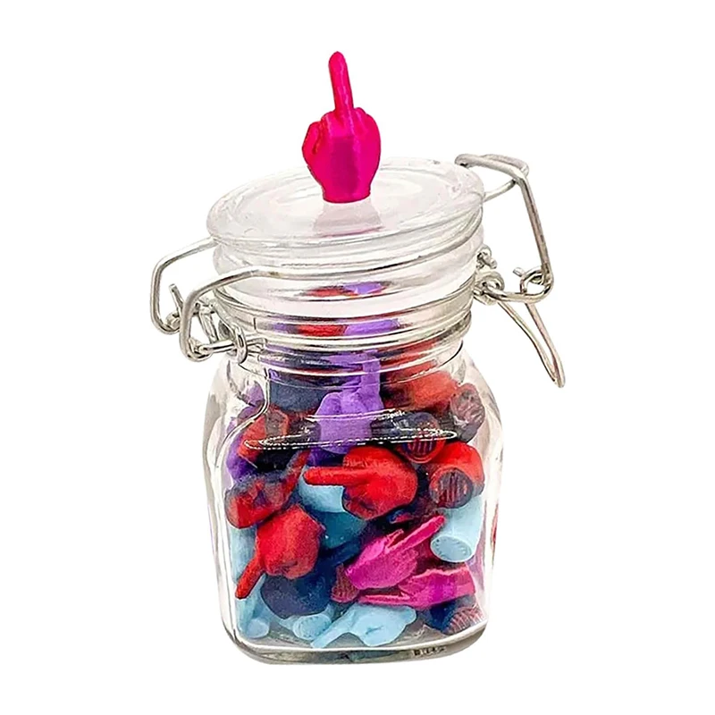 Jar Of Middle Fingers To Give Funny Middle Finger Jar Gag Gift Birthday Holiday Halloween Decorations Christmas Funny Gift