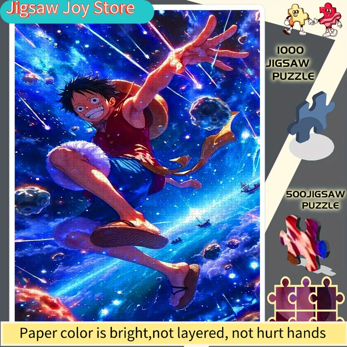 

Jigsaw Puzzle, Paper Jigsaw Puzzle, Jigsaw Puzzle, Adult Jigsaw Puzzle, Large Jigsaw Puzzle, Luffy'S Cosmic Leap 1pc Is Suitab
