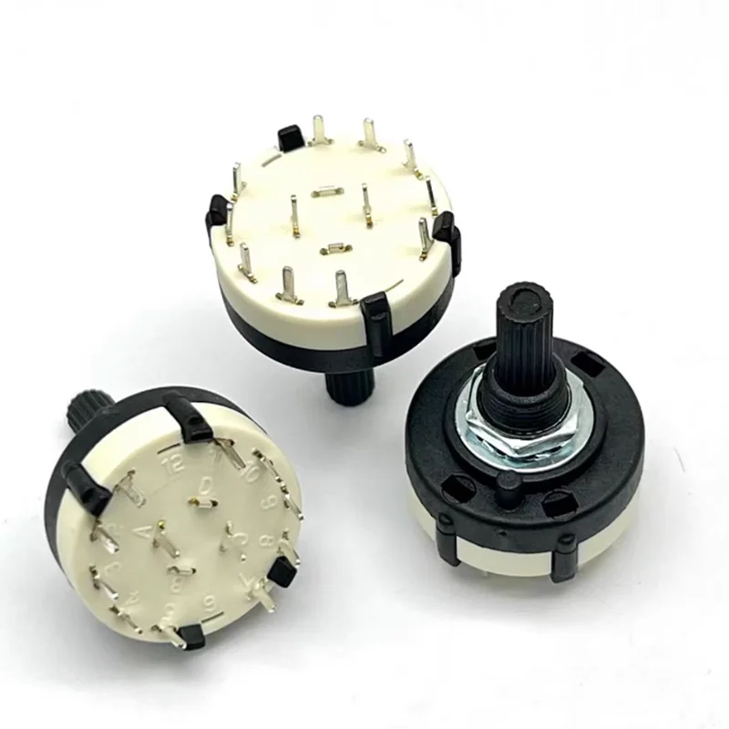 1pcs RS26 Rotary Band Switch 1 Pole 12 Position / 2 Pole 6 Postition / 4 Pole 3 Position Axis Band Switch