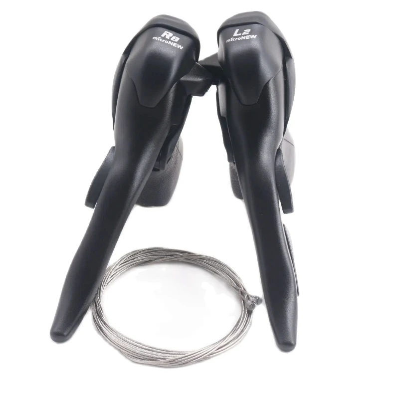 Micronew Racefiets Shifters 2x7 2x8 2x9 2x10 2x11 Speed Brake Shifter Fiets Derailleurs Voor Shimano Road Dual Control Hevels