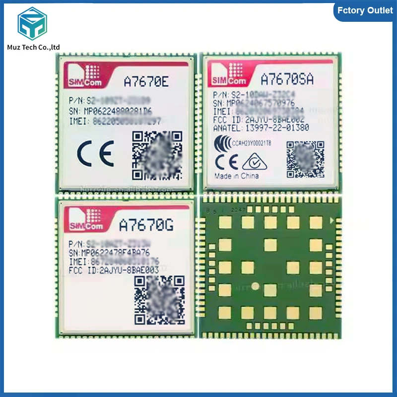 Original Wholesale SIMCOM A7670 Series LTE CAT1 Module Support 4G+2G Module A7670E A7670SA A7670G LTE-TDD/LTE-FDD/GSM/GPRS/EDGE