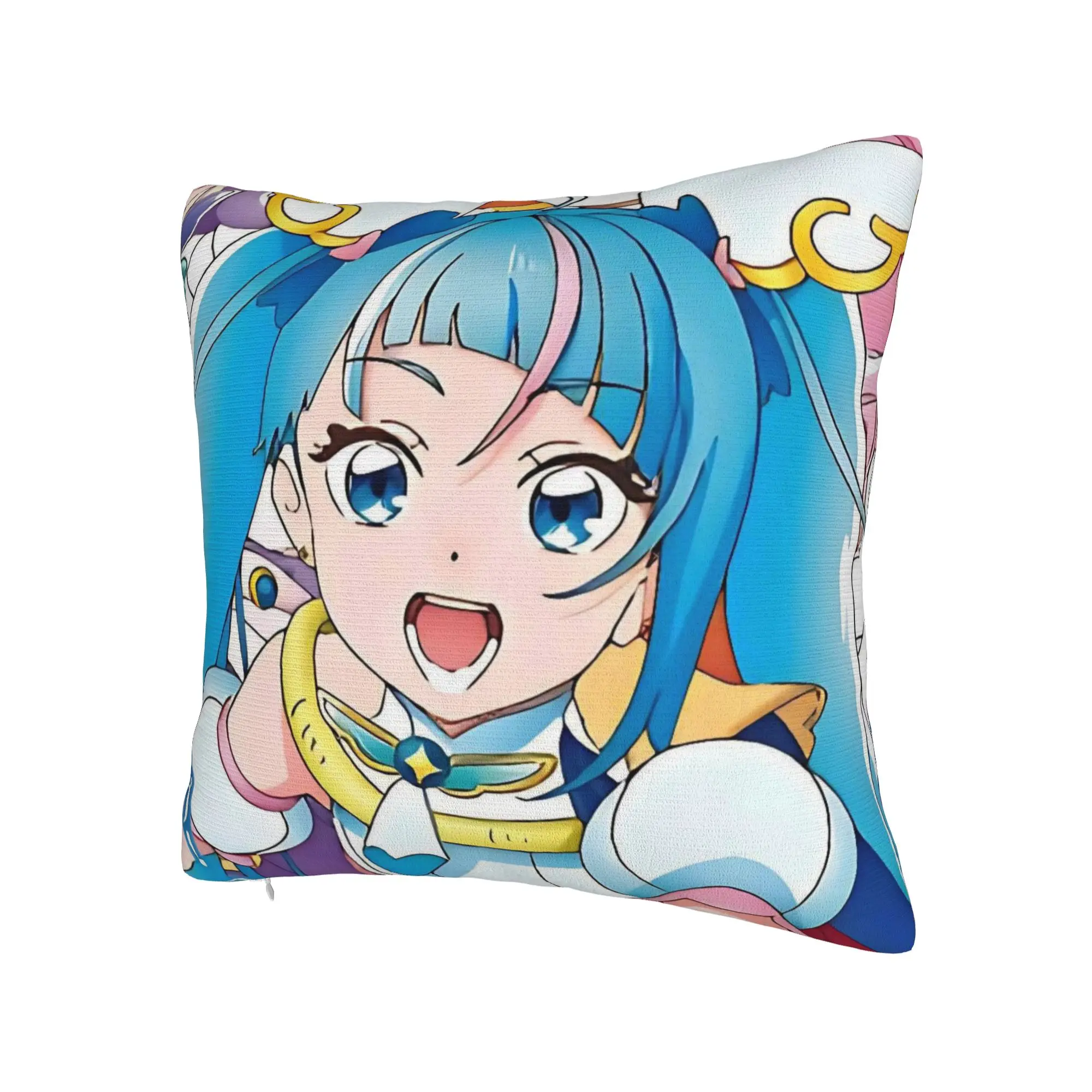 Soaring Sky Pretty Cure Pillow Cover Merch Soft Cushion Cover Gift  Throw Pillow Case Cover Bed Multiple Sizes
