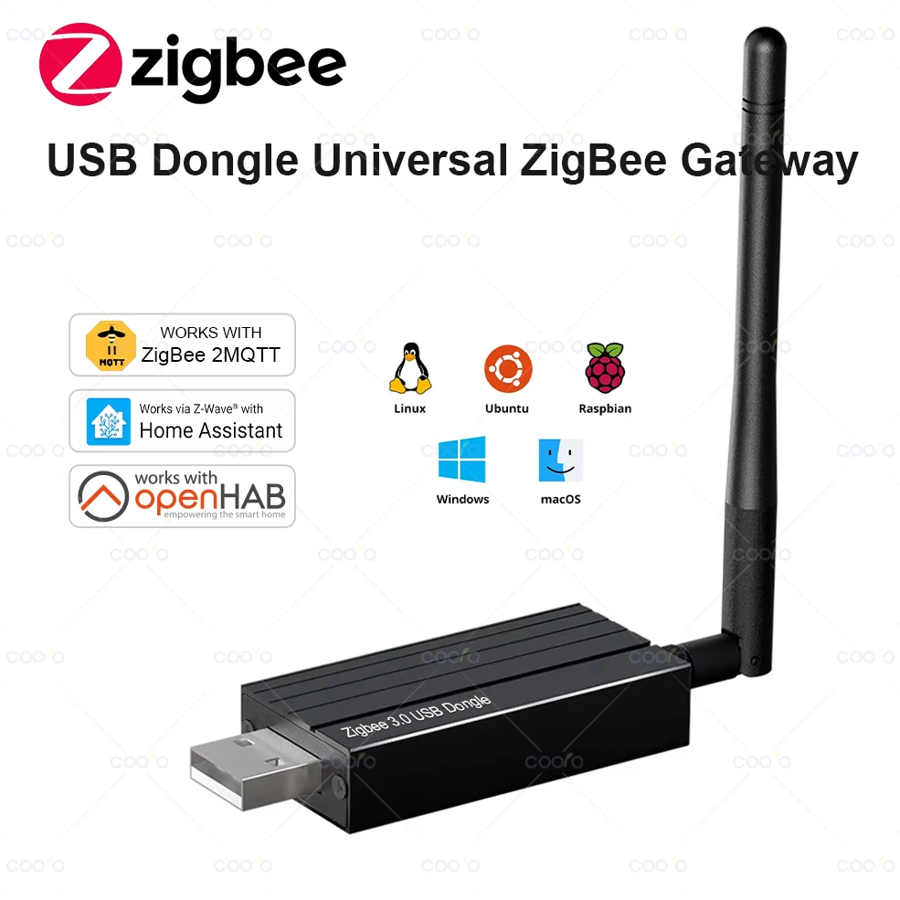 

Zigbee 3.0 USB Dongle Plus Универсальный беспроводной шлюз Zigbee Поддержка домашнего помощника Zigbee2MQTT Raspbian Ubuntu MacOS