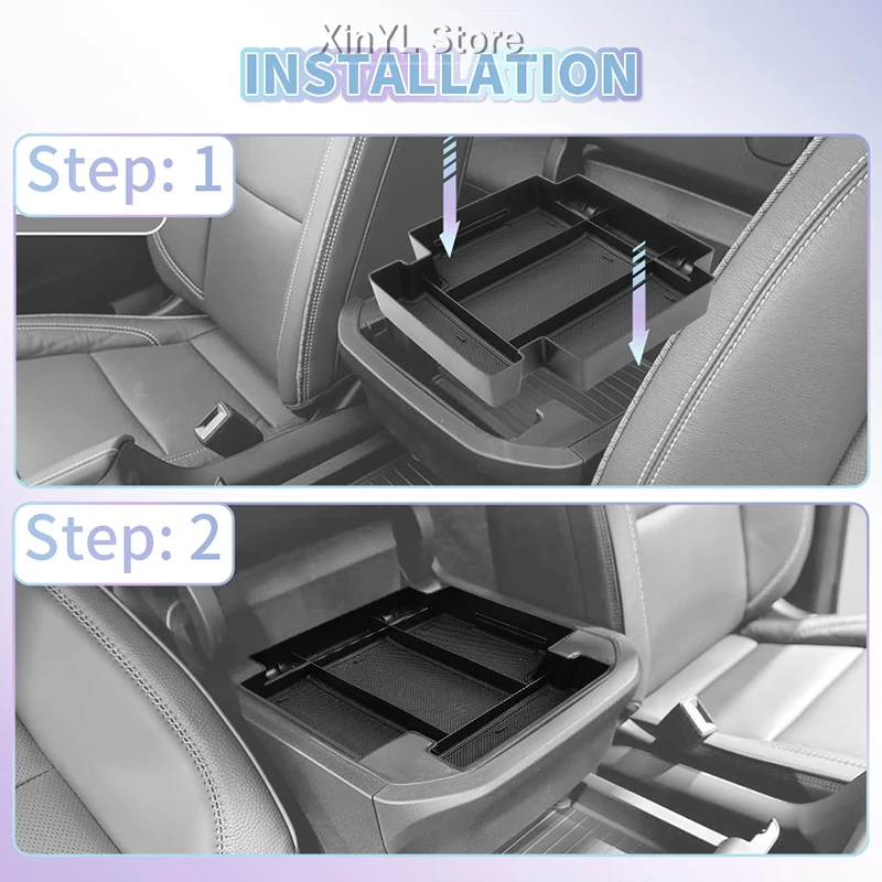

For Chevy Suburban/Tahoe 2021 Up Car Armrest Storage Box Organizer Case Car Interior Accessories Center Console Storage Tray