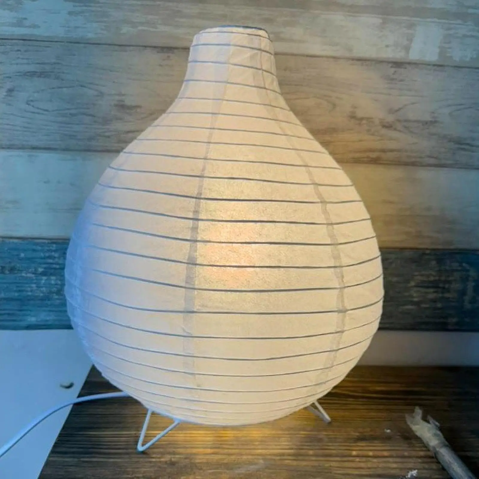 Paper Table Lamp Desk Decoration Rice Paper Lamp Standing Lamp Bedside Table Lamp for Bedroom Hotel Desk Dresser Living Room image 4
