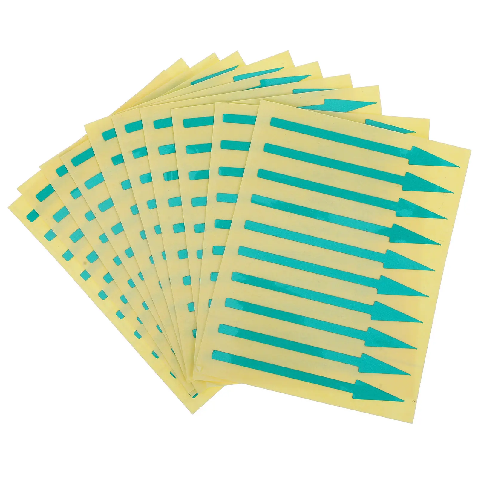 

100Pcs Easy Apply Waterproof Arrow Stickers for Instrument Panels Direction Indication Reflective Gauge Marking Adhesive Decals