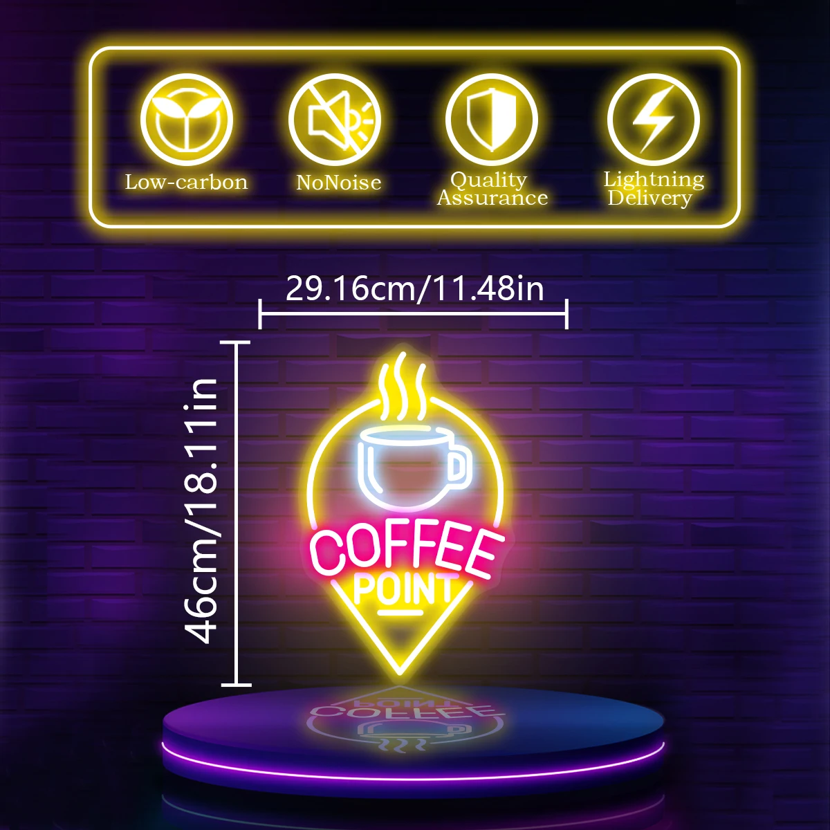 Kaffee form Neonlichter gelten für Geschäfte Coffeeshop Milch tee Shop Atmosphäre Lichter