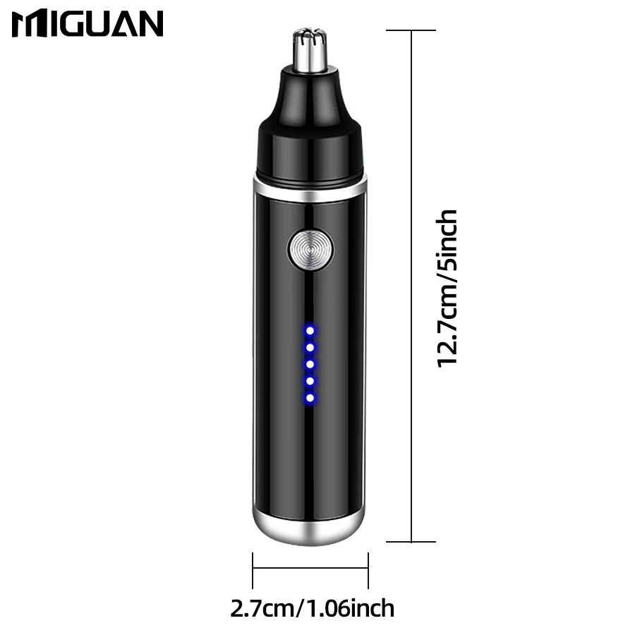 Electric Nose Trimmer, USB Rechargeable Trimmer For Nose And Ear Hair, Nose Hair Shaver For Women And Men,Painless Eyebrow image 2