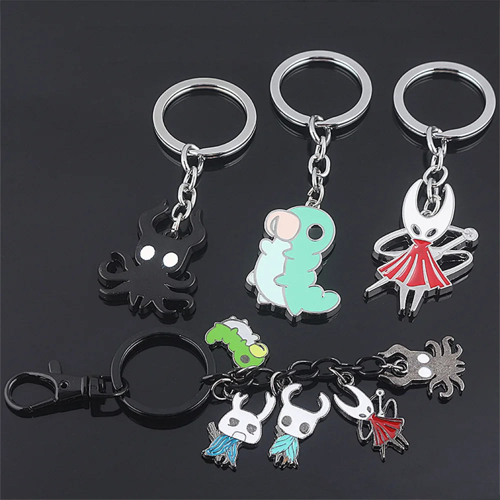 New Game Hollow Knight Bone Nail Keychain Necklace Pure Nail Sword Metal Pendant Keyring Cosplay Jewelry Gifts image 3