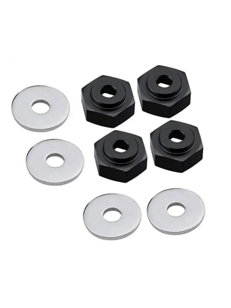 Adaptateur de roue de 12mm à 17mm, combinateur de moyeu d'entraînement, trou Hexagonal de 6mm, pièces pour HSP 1/10 1/8 RC voiture buggy monster Truck