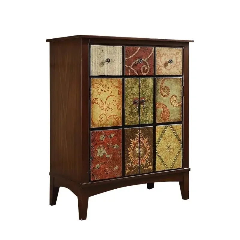

Painted American porch cabinets, shoe cabinets, light luxury chest cabinets, medieval lockers, retro dining side cabinets