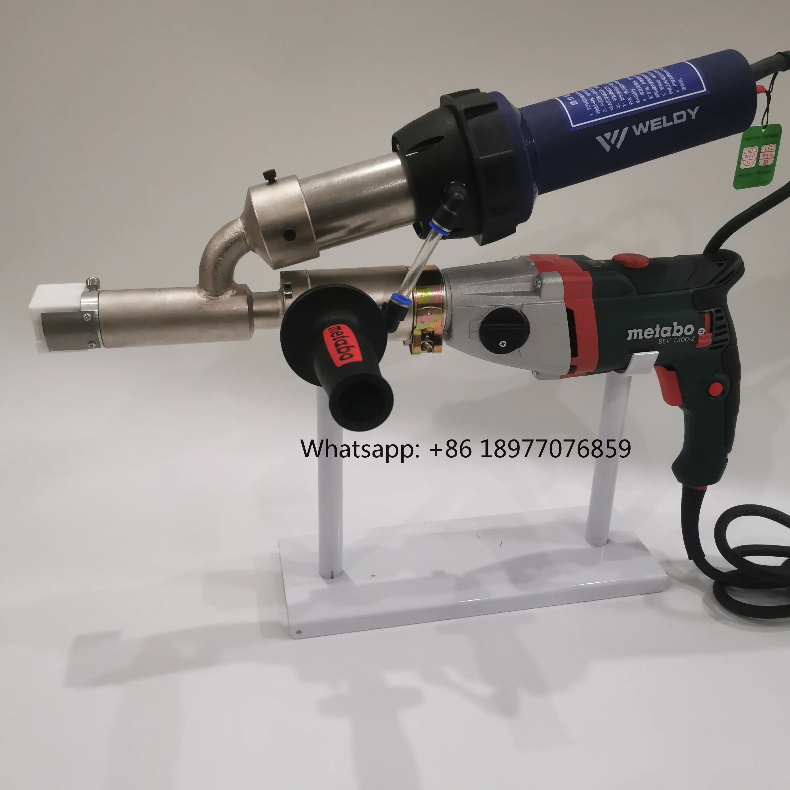Handheld Plastic Extrusion Welder for PP HDPE LDPE Sheet Pipe Repair Hot Air Extruder Welding Machine for Plastic Welding
