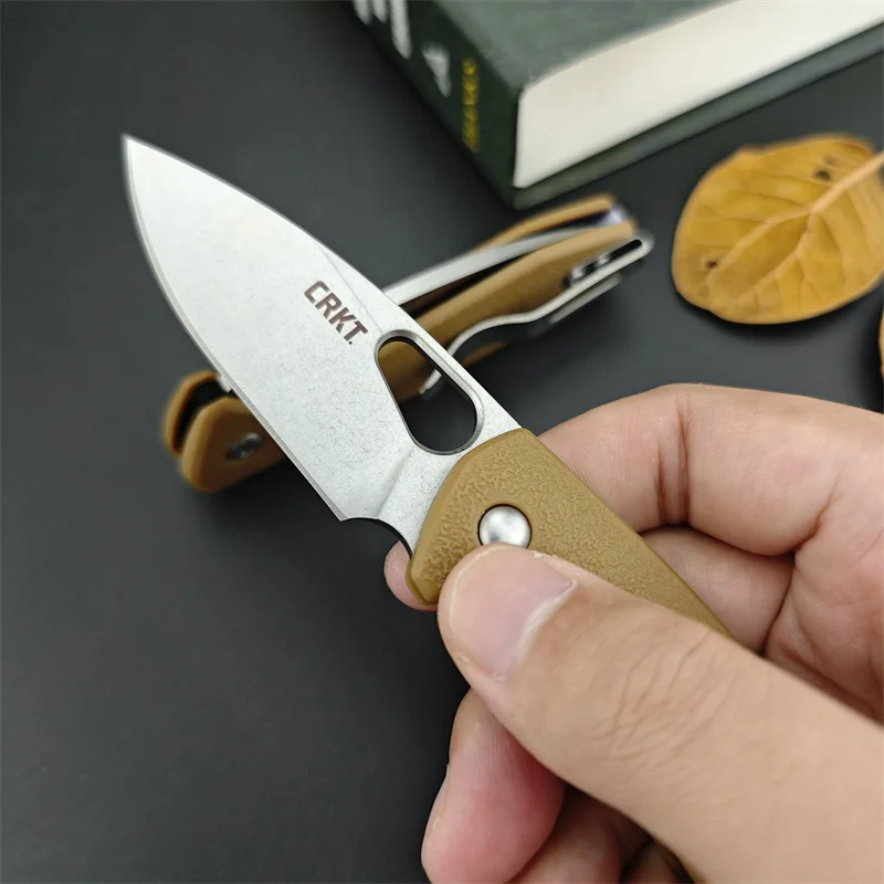 New CR5390 folding knife, Nylon fiber handle, Outdoor tactical Hunting Camping Hiking survival EDC Pocket Tool, Men\'s gift