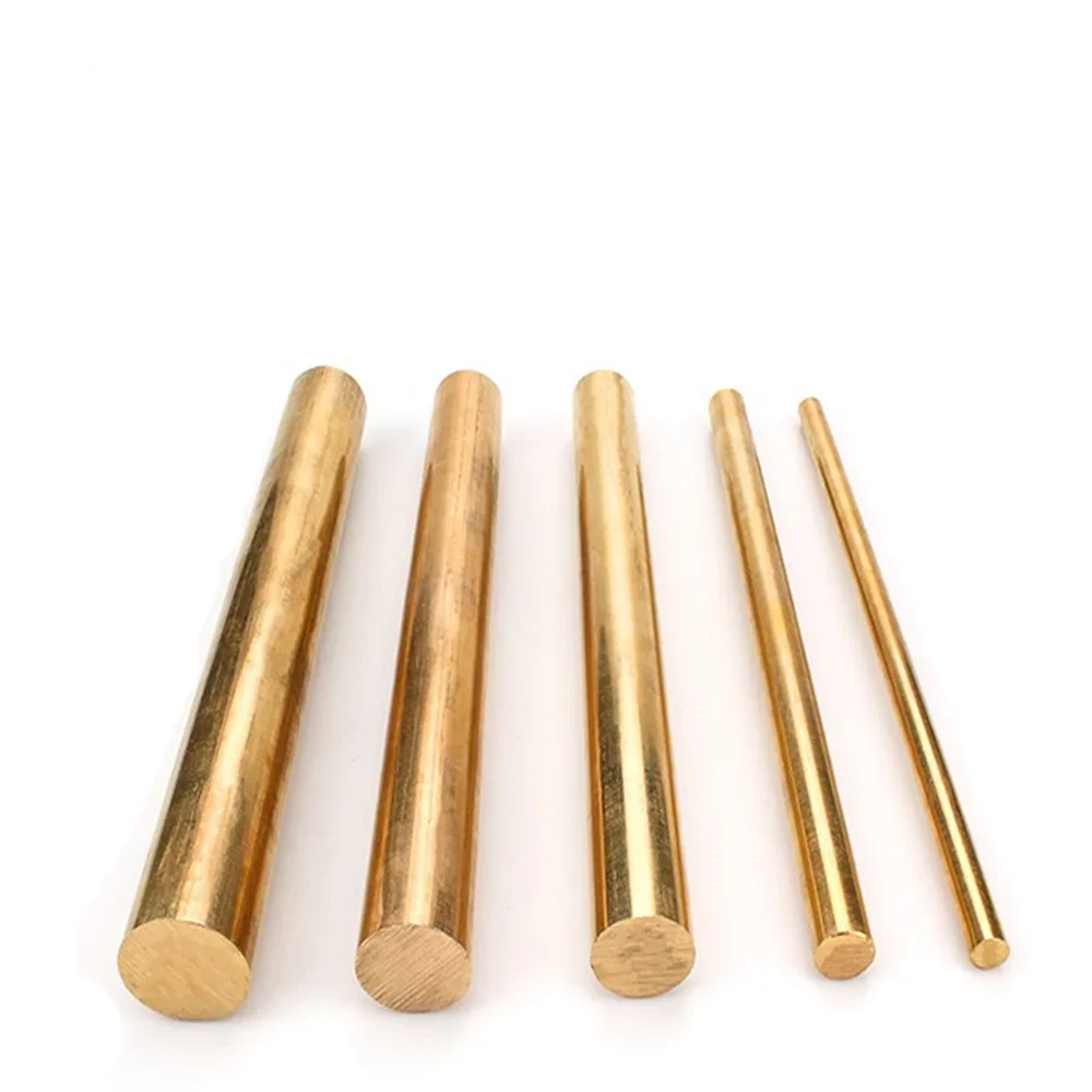 

H59 Brass Rods 8 1015 20 25 30 35 40 50mm 100 500 mm Cylinder Cu Alloy Bar Industry for Experiment Research Length 100mm 500mm