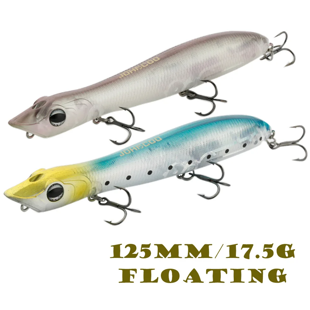 1 PCS Popper Fish Lure 125mm 17.5g Artificial Hard Bait Walker Popper for Bass Trout Fishing