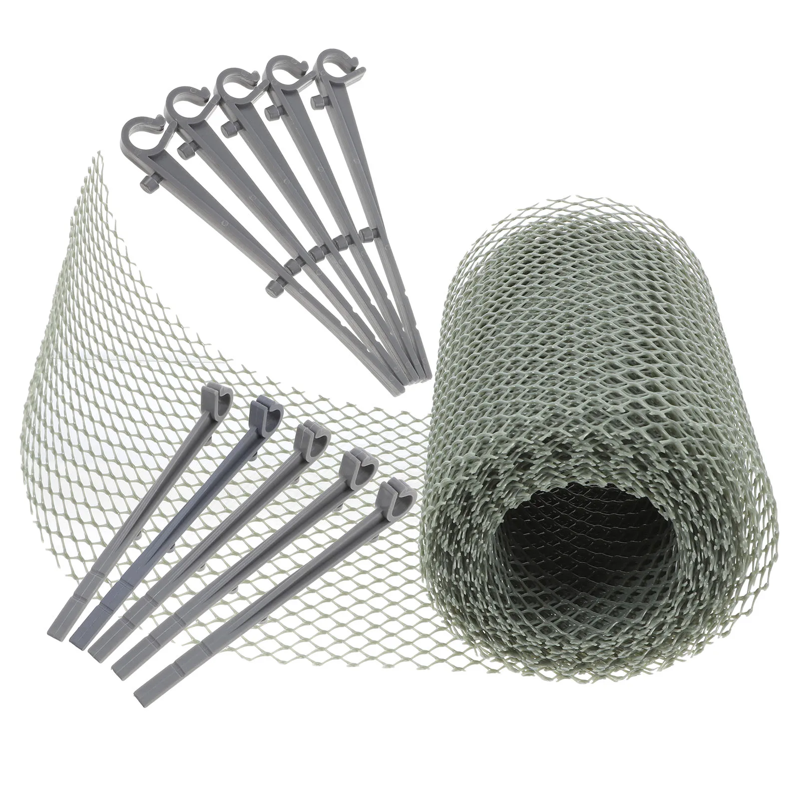 

Guards Filter 6M Long 16cm Wide PVC Gutter Covers Mesh Gutter Screen Downspout Net Water Flow Debris Prevention