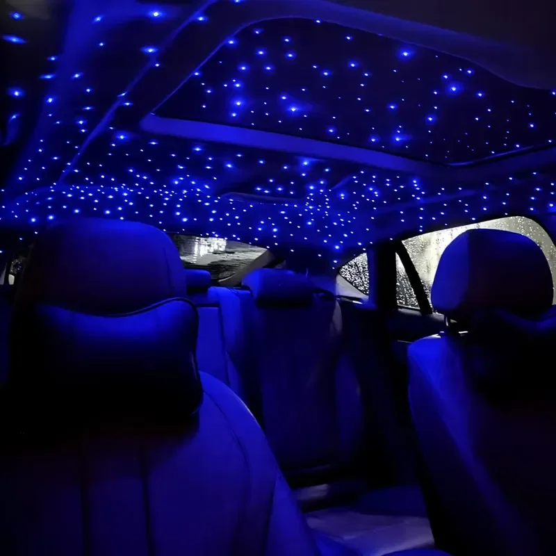 for Fiber Optic Star Light Kit RGB Color Car Roof Star Light Bluetooth App Music Control Car Star Roof with 540 Stars