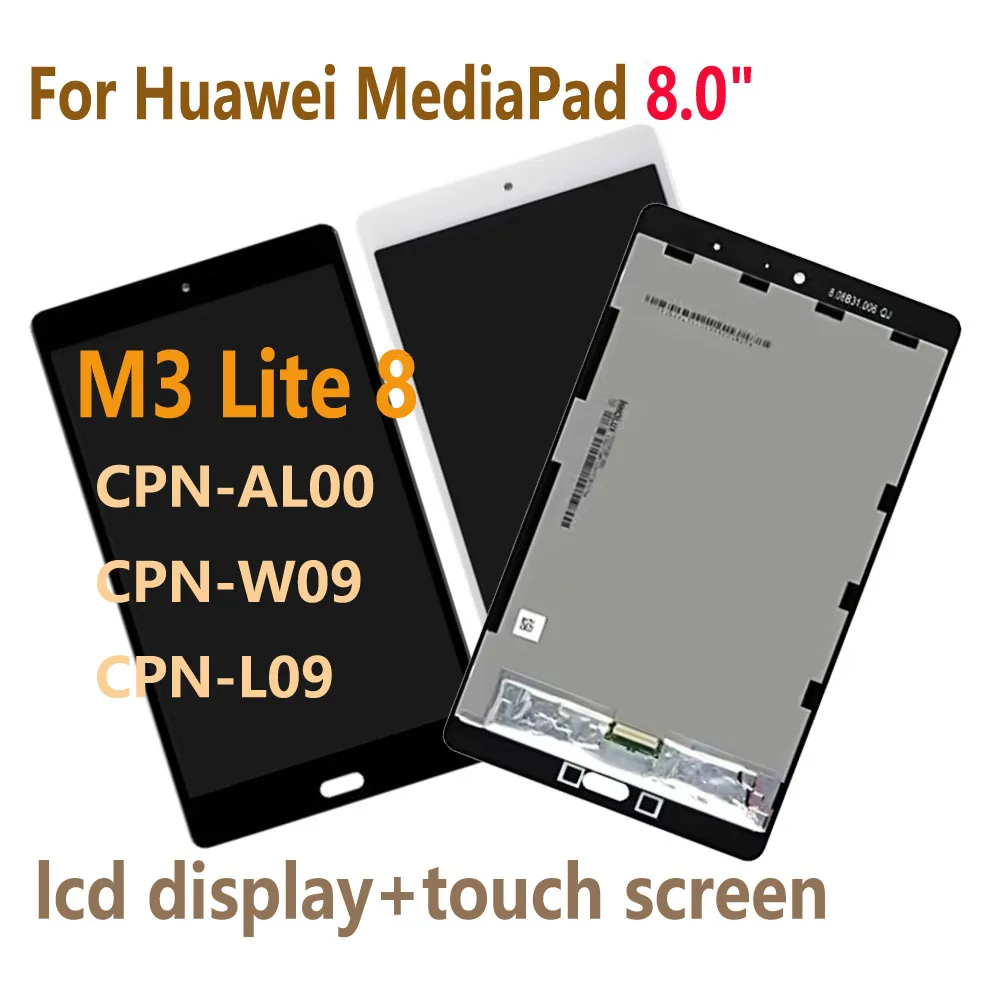 

8,0 "для Huawei MediaPad M3 Lite 8 CPN-AL00 CPN-W09 CPN-L09 ЖК-дисплей с цифровым преобразователем сенсорного экрана в сборе