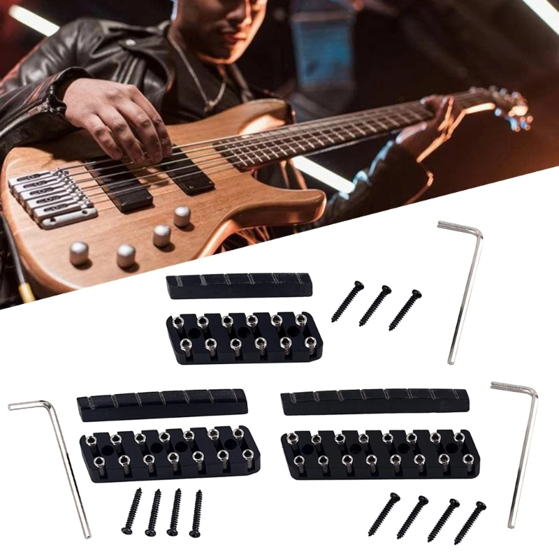 6/7/8 String Tremolo Lock System Locking Nut Accessories Lightweight Headless Guitar Bridge Portable Music Elements Guitar Parts