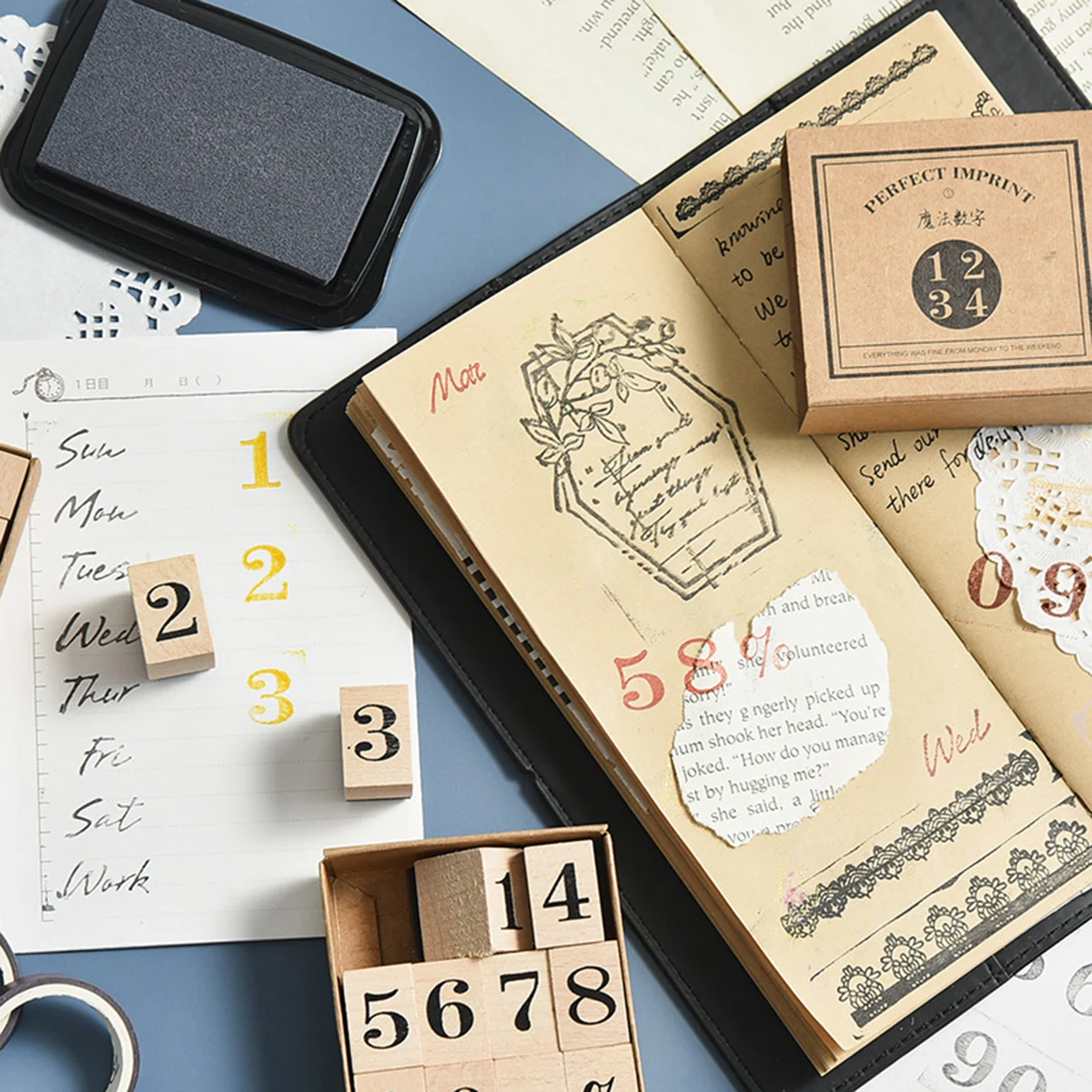 Set Stempel Karet Kayu untuk B - Rubber Date Stamp ulasan dan harga
