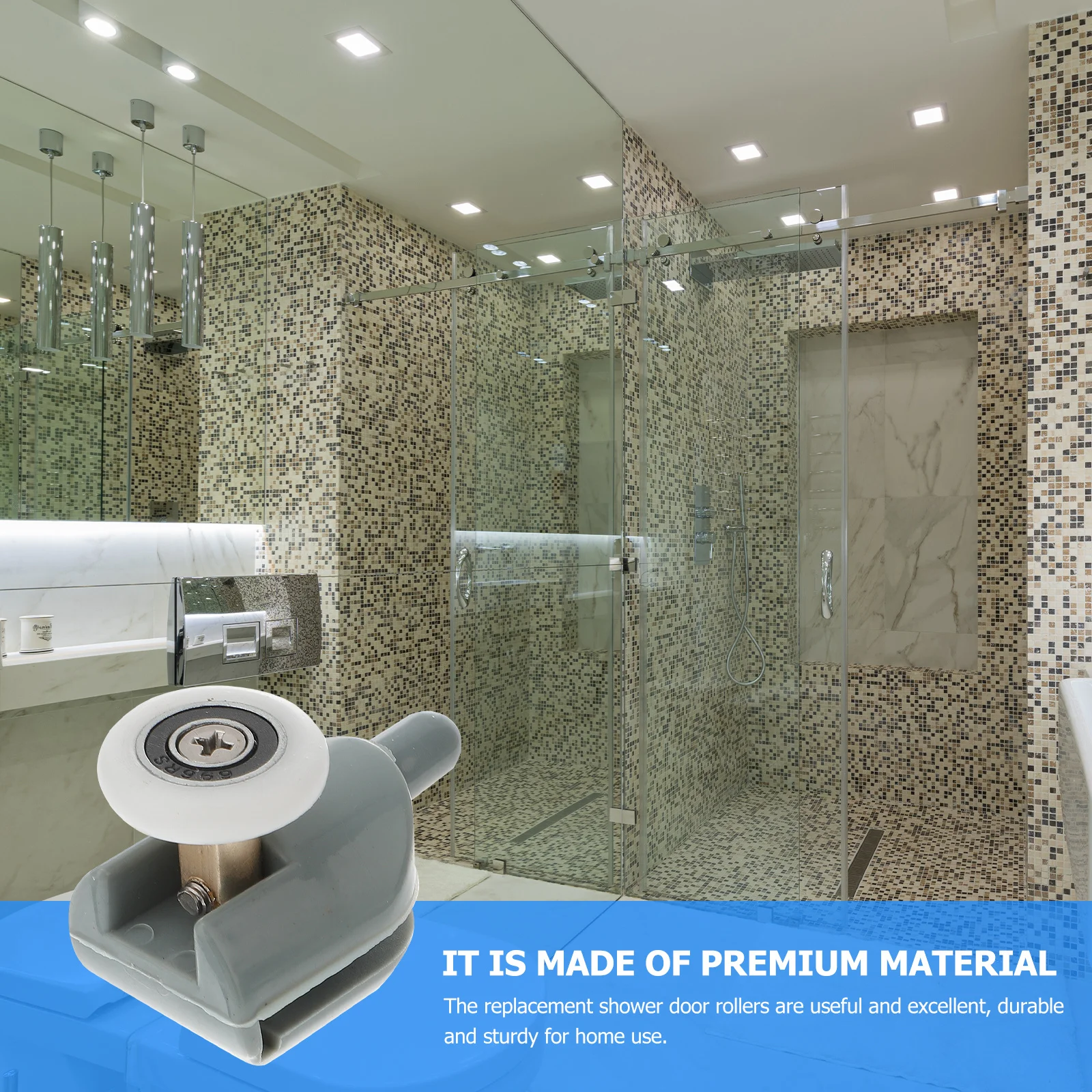 

10Pcs Bathroom Shower Door Runners High Quality Sliding Door Wheel Replacement for Glass Doors Smooth Closing Mechanism Reliable