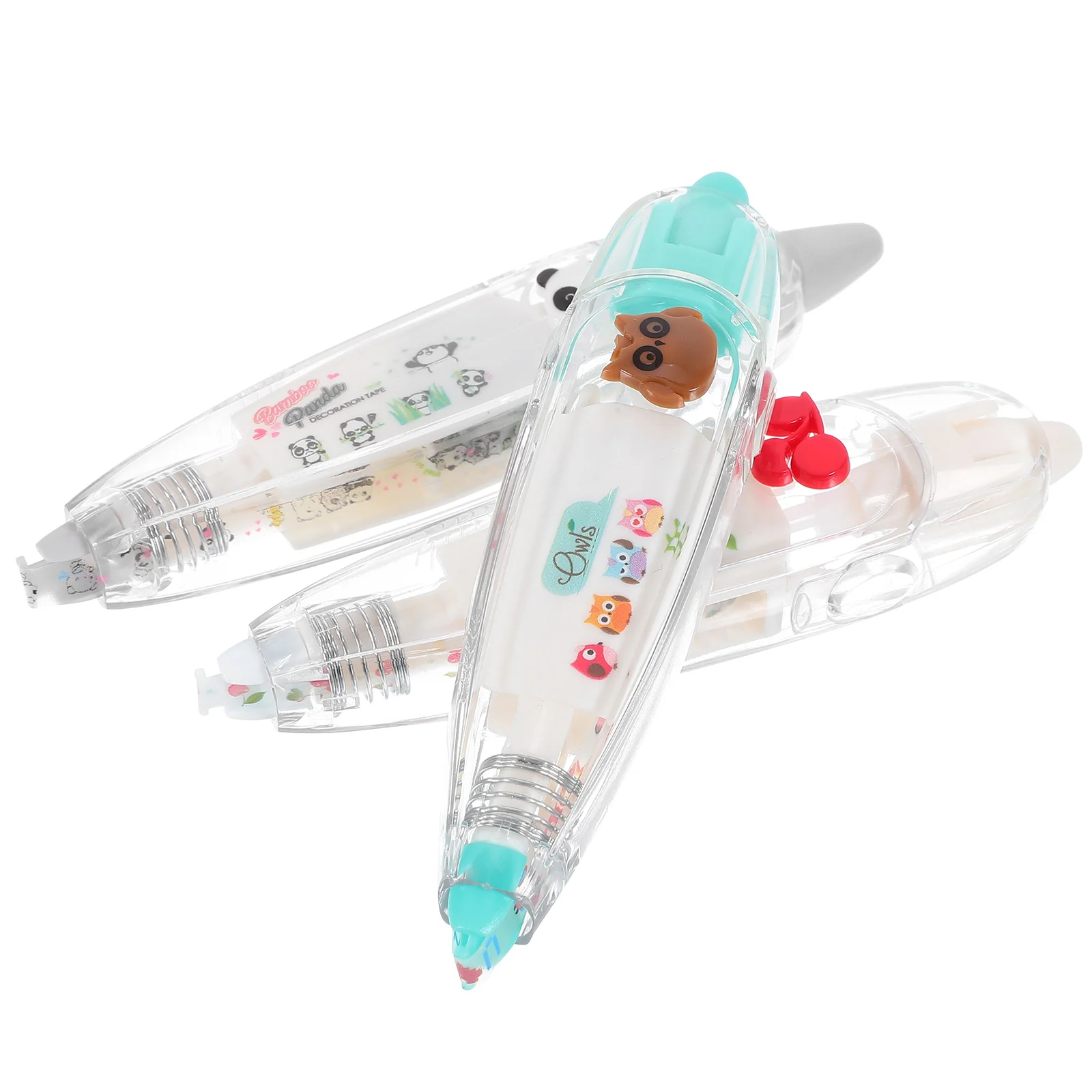 3 قطع من أنماط الكرز على شكل بومة تصحيح لأجهزة الكمبيوتر المحمولة التي يمكنك صنعها بنفسك، شريط تسليط الضوء على شريط الضغط المزخرف، لوازم فنية