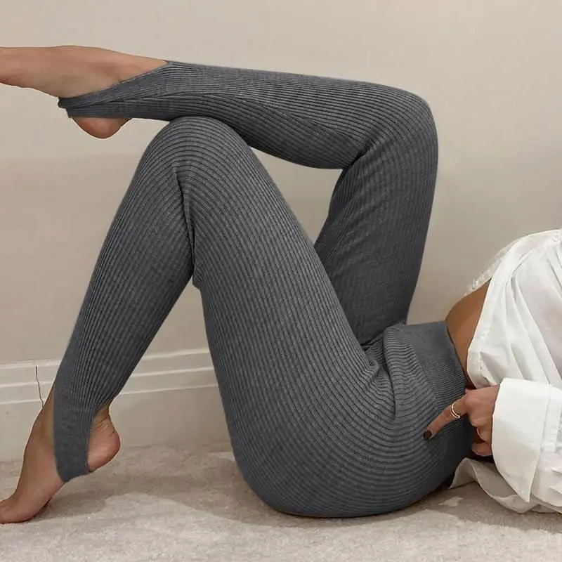 

Леггинсы женские прямого кроя, облегающие, из хлопка и полиэстера, с завышенной талией, летние, новинка