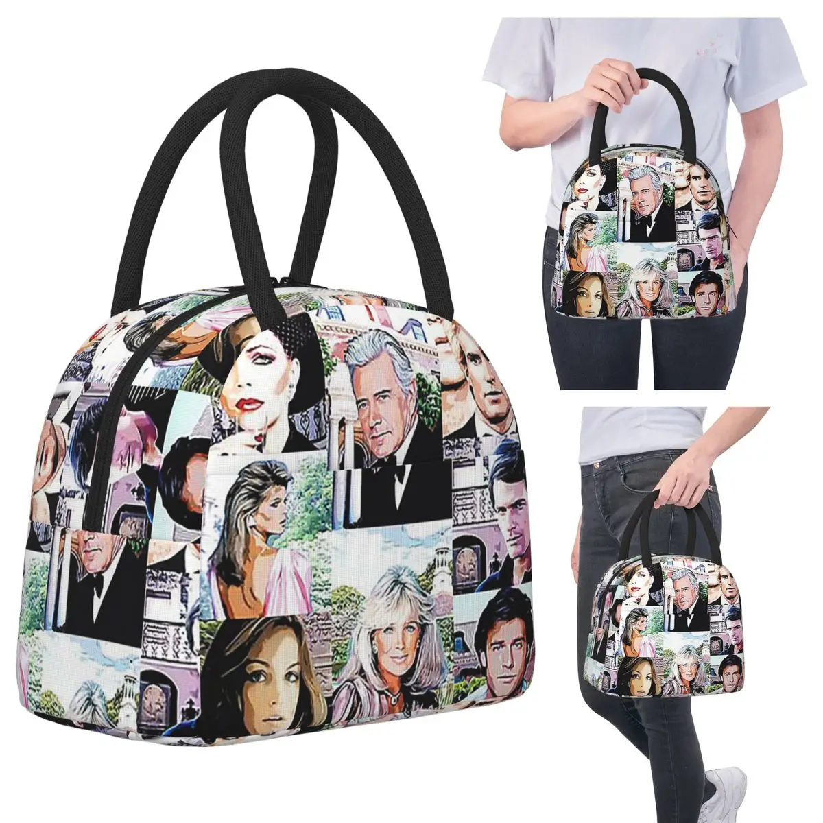 

Dynasty-изолированная сумка для обеда The Carringtons для детей, школьный холодильник, термосумка для еды, портативные коробки для завтрака, контейнер