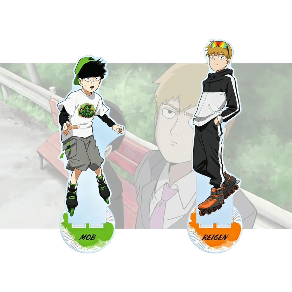 Mob Psycho 100 Shigeo Kageyama 15cm Acrylic Stand Keychain Anime Figure Desk Ornament Bag Pendant Gift