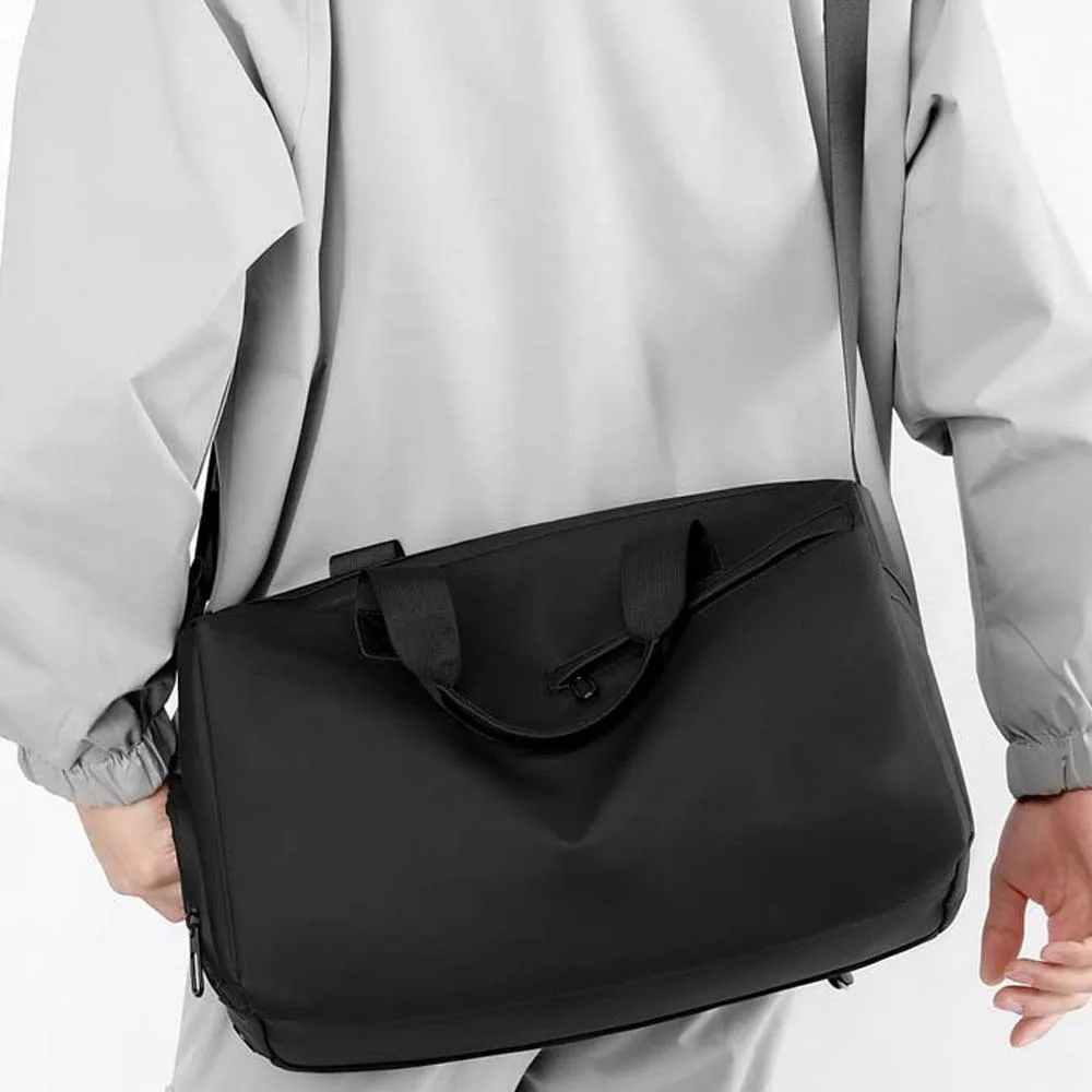 

Ткань высокой плотности, унисекс, дорожная сумка с отделением для сухого и влажного воздуха, многофункциональная сумка с защитой от брызг воды, многослойная однотонная сумка