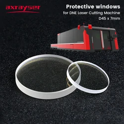 Axrayser Fiber Laser Protective Windows 45 x 7mm 20kw for Laser Cutting Machine Head Part Tool 1064nm