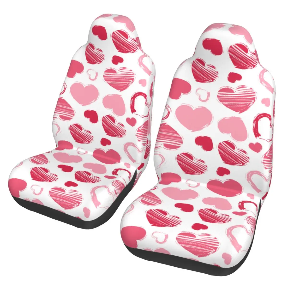 Love Heart Pattern Universal Car Seat Cover Waterproof AUTOYOUTH Valentine's Day Seat Covers Polyester Car Accessories