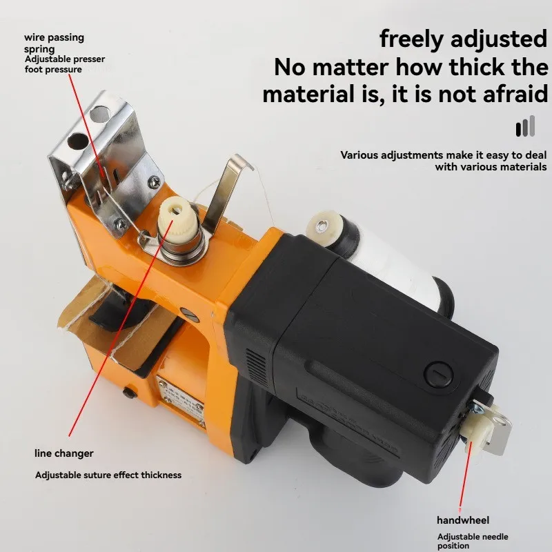 

New Electric Sewing Machine Automatic Packaging Agricultural Textile Industrial Woven Bag Handheld Sealing Machine