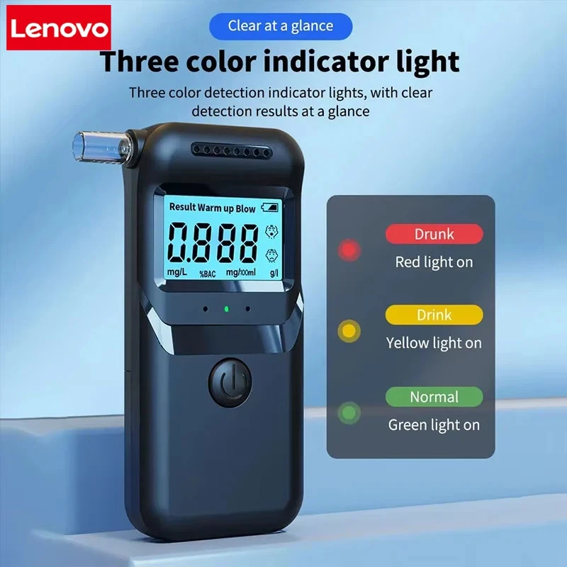 Digital Alcohol Breathalyzer Tester – LCD Personal Alcohol Tester with High-Accuracy Sensor for Home & Personal Use 2