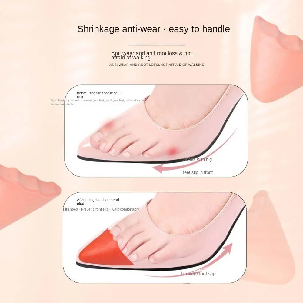 Foot Blister Relief Shoe Head Cushion Pads Toe Stopper Foot Care Tools Shoe Head Toe Stopper Prevent Abrasion