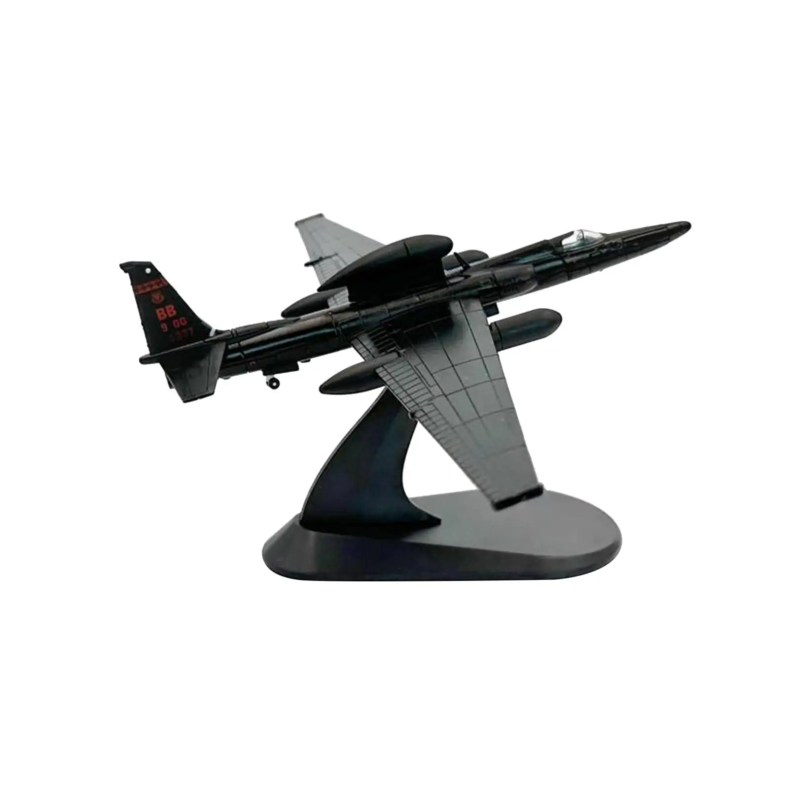 

1/144 U-2R Airplane Model Desktop Decoration Aviation Commemorate with Display Stand for Cafe Office Bedroom Living Room Shelf