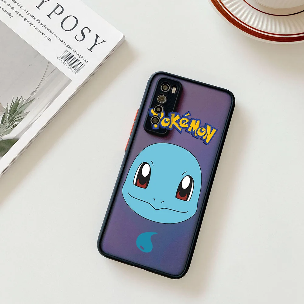 Casing ponsel tren baru, penutup belakang transparan Pokemon lucu untuk Xiaomi 14 13C Redmi Note 13 Poco X4 X5 X3 F3 C51 C50 C40 M5 Pikachu