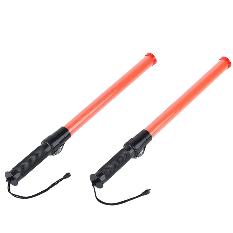 2Pack 21Inch Signal Traffic Safety Led Light Traffic Wands For Parking Guides