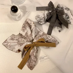 Ranranfang Diamond Butterfly Knot Broken Flower Hair Clip Pan Hair Simple Printing Shark Clip Large Hair Clip Wholesale