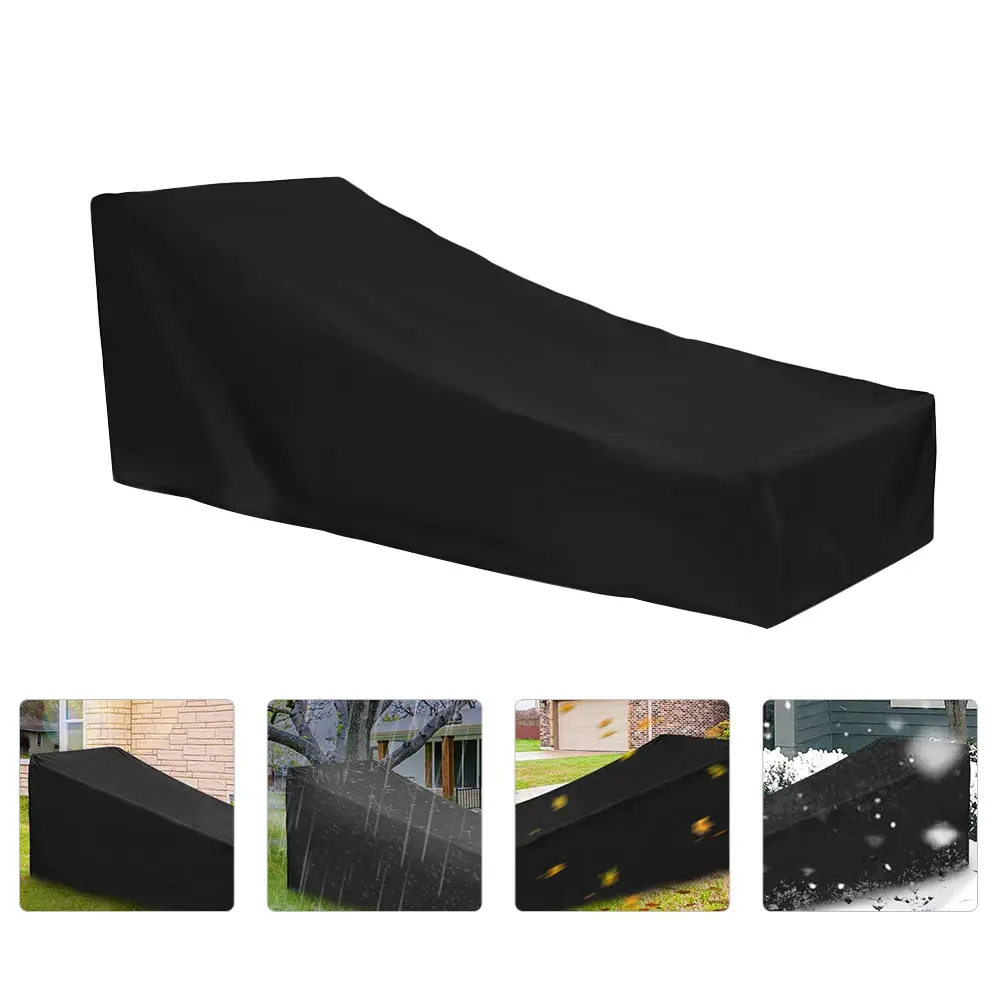 

Waterproof Durable Chair Portable Garden Deck Chair Protective Cover For Outdoor Furniture Tear Resistant Foldable Sunscreen