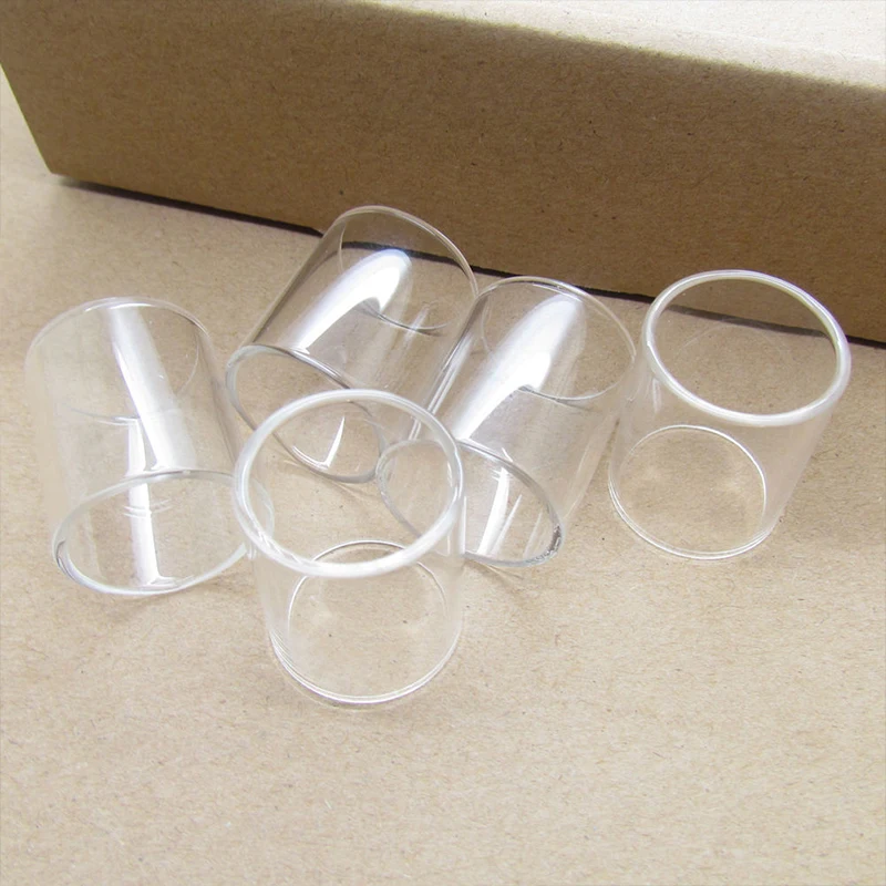 

5PCS/10PCS Transparent Straight Glass Tube Fit Vape Pen 22 TFV8 Big Baby TFV12 Prince TFV-Mini V2