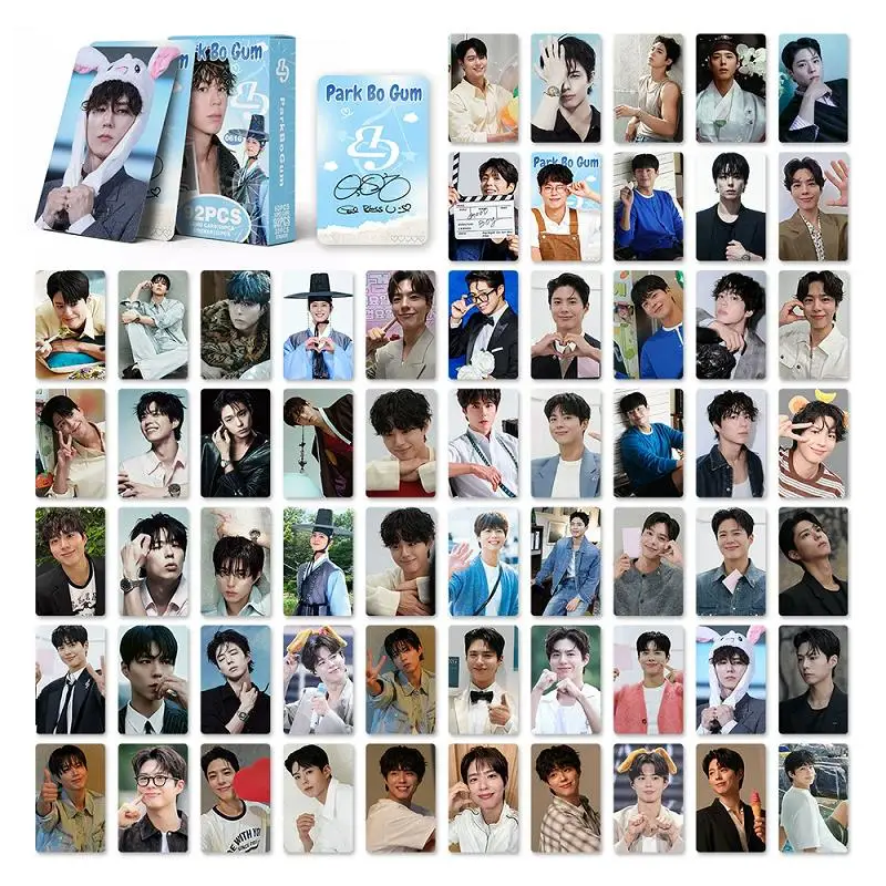 92Pcs/Set Park Bo Gum Merch Pack 60 HD Photocards 32 Stickers Korean Celebrity Mini Lomo Cards Fan Collection Decor view 6