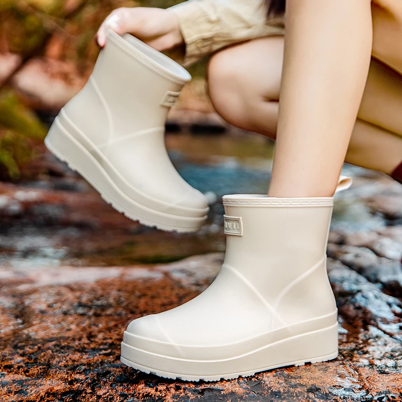 男性女性のカジュアルレインブーツ四季軽量防水滑り止め屋外釣り - Fishing Boots のレビューと価格