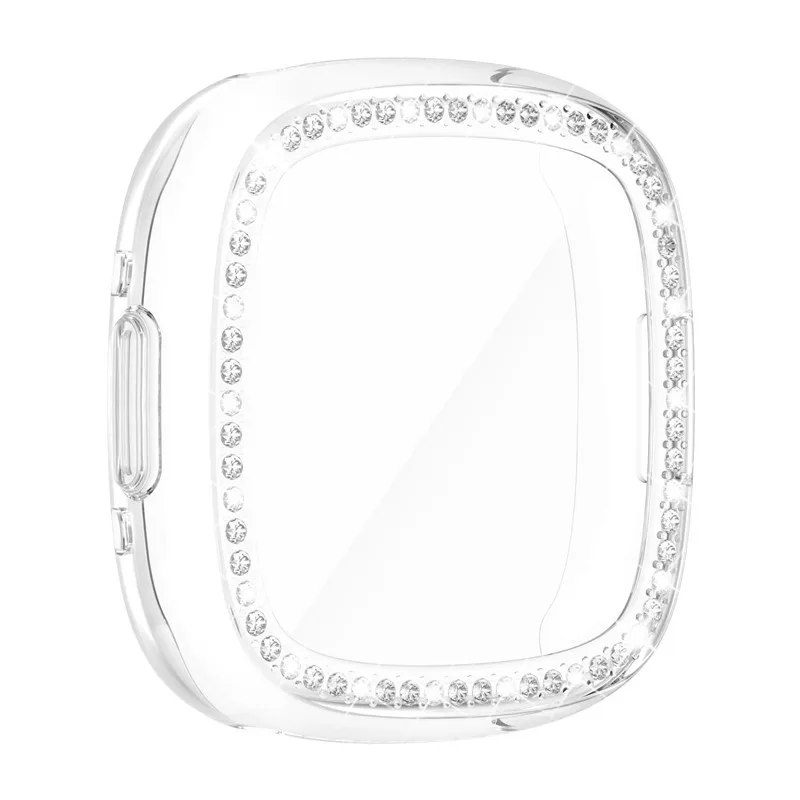 Imagem -05 - Protetor de Diamante Tpu com Filme Protetor de Tela Fitbit Versa Fitbit Sense 100 Unidades por Pacote Case