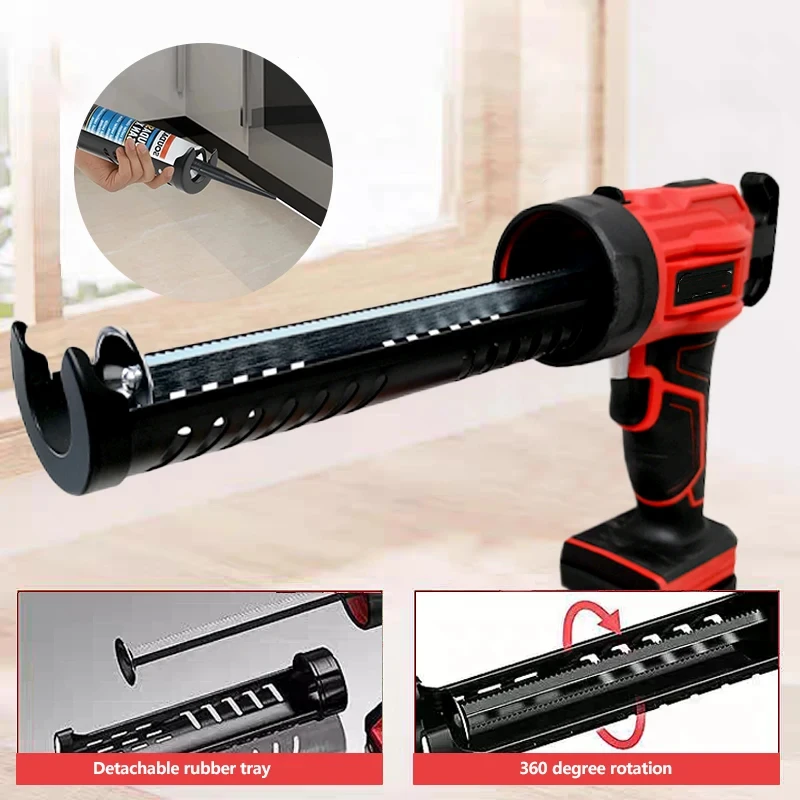 18V Electric Glue Gun Glass Glue Caulking Gun Wireless Doors and Windows Electric Sewing Glue Tool for Makita Li-ion Battery