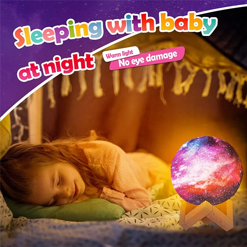 A64Z Verf je eigen maanlampkit DIY 3D Space Moon Nachtlampje Maanlamp Kit Knutselset Kunst en ambachten voor kind