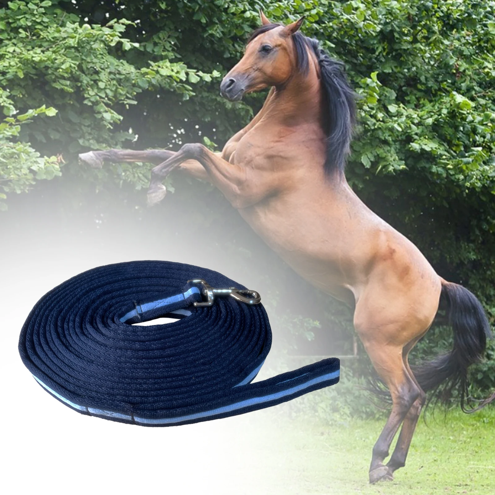 8m Horse Lead Rope Lunge Line Strong Thickened Dog Horse Training Leash Thickened Heavy Duty Strong  Obedience Recall Rope